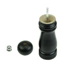 Wooden Pepper Sauce Spice Salt Mill Grinder Hand Movement Convient 17cm x 4