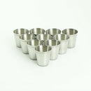 10Pcs 30ml Portable Stainless Steel Wine Drinking Shot Glasses Barware Cup M&O