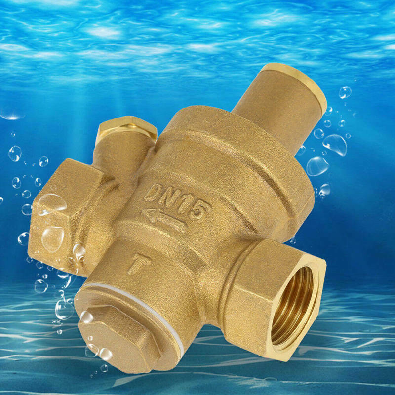 1Pcs Adjustable Brass Water Pressure Reducing Valve Regulator Reducer 1/2 ZMB
