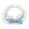 Elastic Wedding Bridal Satin Pearls Rhinestone Bowknot Lace Garter