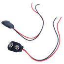 2pcs 15cm Wire Cable 9V 9 Volt Battery Clip Connector I Type X3H6