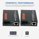 1 Pair 10/100/1000M External Gigabit Ethernet Media Converter 1000Mbps RJ45 to