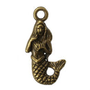 20pcs Bronze Tone Mermaid Charm Necklace Bracelet Pendant J2T5