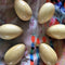 Set of 6 pcs Wooden Percussion Musical Egg Maracas Egg Shakers Musical Inst