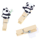 10Pcs/lot panda DIY Clothes Paper Peg Stationery Wooden Photo Clip Craft Clips