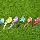12pcs Artificial Foam Bird Colorful Feather Bird Home Wedding Decoration