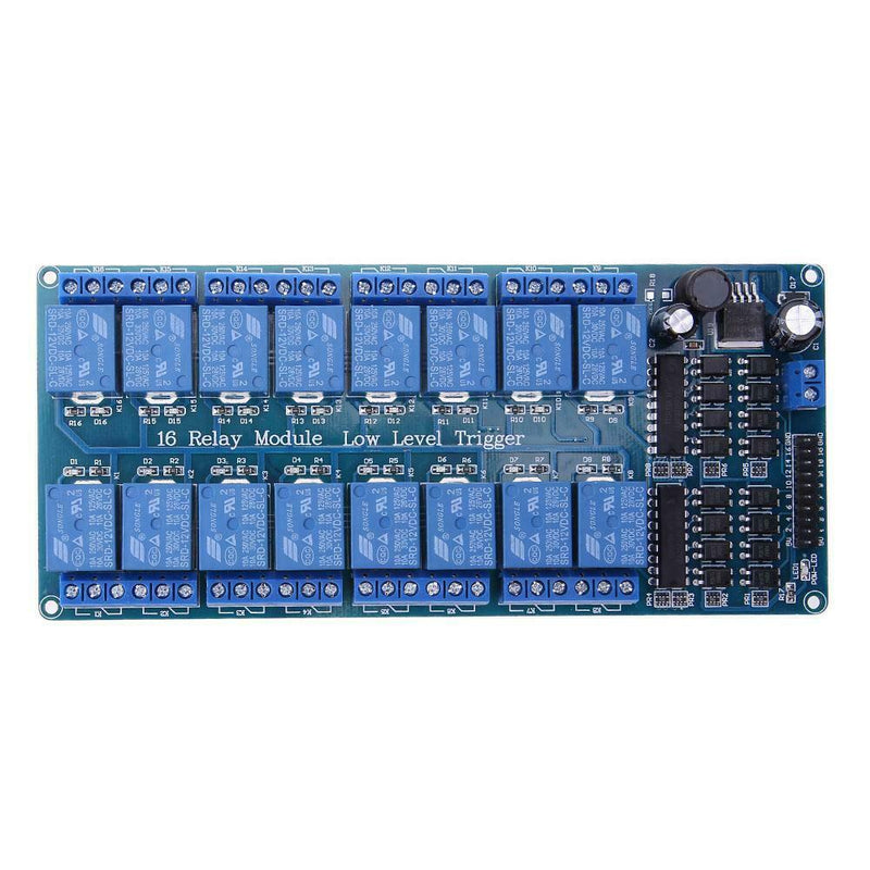 New 16-Channel 5V12V Relay Module Board For Arduino PIC AVR MCU DSP ARM PLC
