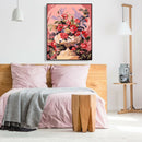 Painting By Numbers Kit DIY Brilliant Flower Canvas Oil Art Picture Craft A