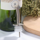 Stainless Steel Oil Stopper Wine Pourer Double Cover Nozzle Kitchen Bar Tool Gn
