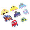 8pcs Novelty Car Train Applique Embroidered Sew Iron on Patches Badges Decor
