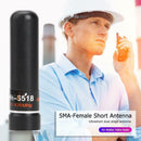SMA-Female 145/435MHz 2dBi Short Antenna Dual Band for Walkie Talkie Radio