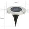 12 LED Solar Buried Light Waterproof Outdoor Lawn Ground Lamp (Warm White)