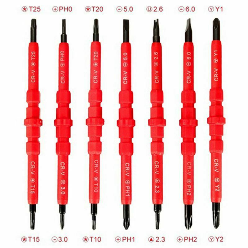 8 In 1 Multi-purpose Electrican Insulated Electric Screwdriver Repair Hand  L2W2