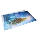 7x5ft Blue Sky Xmas Photography Backdrop Snow Christmas Tree Glitter Star S O6R3