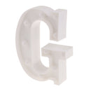 White Large Plastic Marquee Freestanding Alphabet LED Light UP Letters G