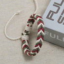 DIY Handmade Weave Rope Bracelet Colorful Ethnic Bangles Jewelry (Style 2) A