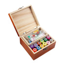 Wooden Sewing Box with Sewing Kit Accessories Hand Beginner Small Sewing St M5H1