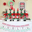 3pcs Ugly Christmas Sweater Wine Bottle Cover, Handmade Wine Bottle Sweater
