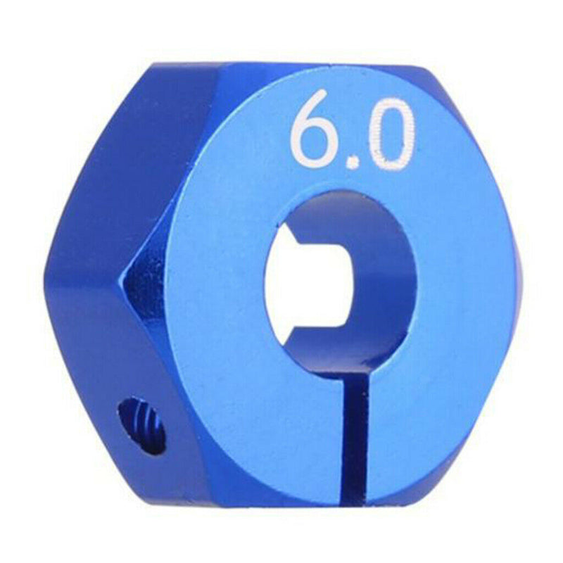 4Pcs/Set 1/10 Wheel Hex Drive 12x6mm w/ Pins Screws for Axial SCX10 HSP Blue