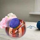 Smooth Wood Yarn Bowl Craft Thread Stop Rolling Knitting Hook Yarn Holder