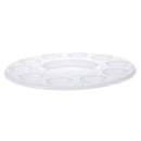 10-Well Round Professional Strong&Light Plastic Paint Palette Tray-White