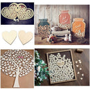 100 Pieces 40Mm Heart Wood Slices Slices For Diy Craft Embellishments Natur S6K8
