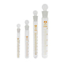 10ml Glass Test Tube Round Bottom with Glass Stopper Cap for Lab
