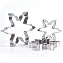 5PCS Snowflake Stainless Steel Cookie Cutter Biscuit Pastry Mold Cake Decor 3C