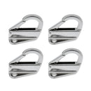 Qty(4) Heavy Duty Marine Grade Boat 316 Stainless Steel Snap  Hook 9mm