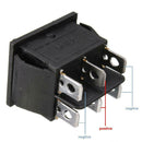 6-Pin Sunroof Locks Rocker Momentary Switch DPDT On/Off/On 12V for Car, 1Pcs