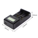 Digital LCD 2 Slots Smart Battery Charger for AA/AAA/NiMH/Li-ion  USB
