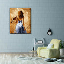 Painting By Numbers Kit DIY Violin Woman Canvas Oil Art Picture Home Decor