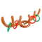 2 Set PVC Inflatable Antler Headband Christmas Elk Head Throw Ring Kid Toys