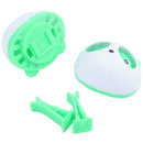 2 Pcs Green White Panda Shaped Car Air Freshener Perfume w Two Clips