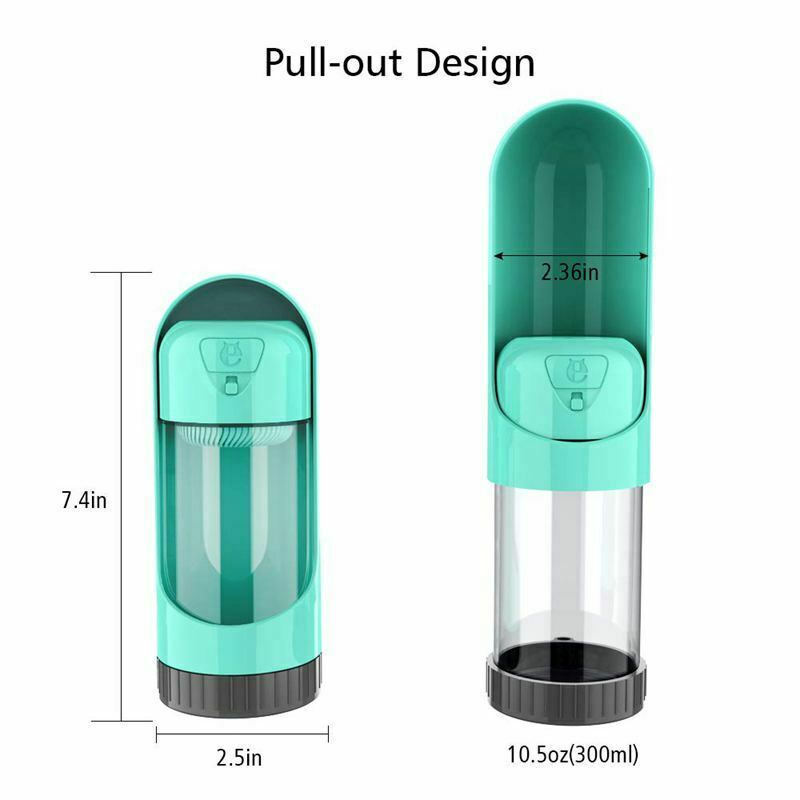 Dog Water Bottle For Walking And Traveling, Antibacterial Food Grade Plasti P8U6