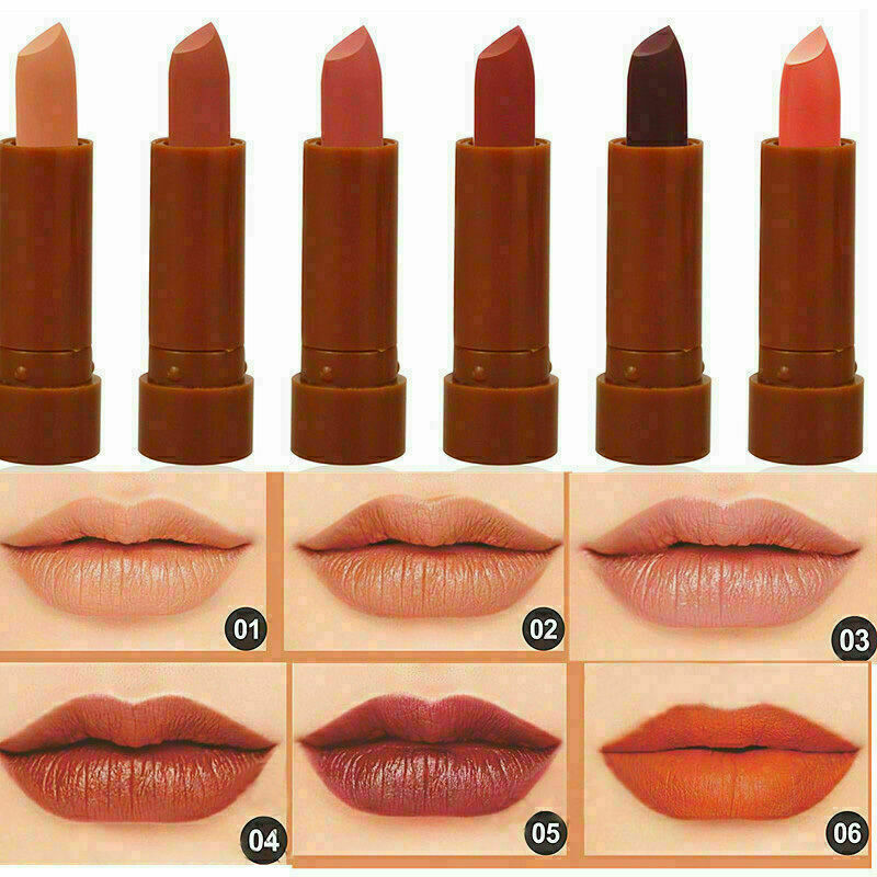 6Pcs Makeup Set Long Lasting Lipstick Waterproof Matte Gloss Gift Lip Velve X5C2