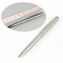 Students Stainless Steel Ball-point Pen Short Spin Office Teens Supplies Sc B2B3
