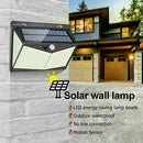 208 LED Waterproof Solar Power PIR Motion Sensor Wall Light Outdoor Lamps K4B4