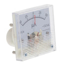 Square 50-0-50uA Analog Ammeter Meter Durable