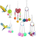 Bird Toys Parrot Conures Macaw Cockatoo Cockatiel Chewing Colorful Rattan Balls