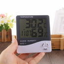 Electronic Meter Digital Thermometer Hygrometer Alarm Clock Indoor Outdoor Room
