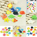 12Pcs Baby lovely Fridge Magnet Wooden Cartoon Animal Kids Educational Toys CRM