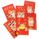6X/Set Tradition Hongbao New Year Red Lucky Money Bag Chinese Red Rat Envelop3C