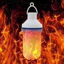 E27 Flame Effect LED Hanging Light Rechargeable Flickering Fire Decor Lamp