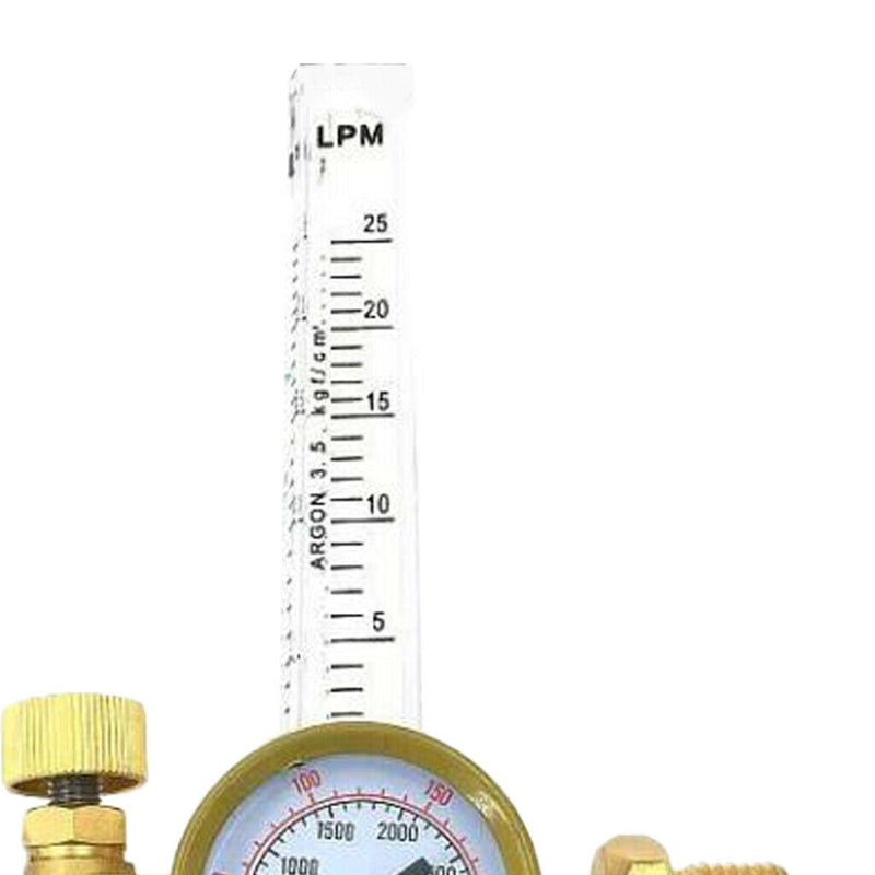 Copper Argon Gas Meter Flow Meter Regulator Gauge External Thread