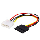 IDE/Molex/IP4/4-pin to SATA Power 15-pin Connector Converter Adapter Cable R6W8