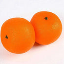 4 Pcs Soft Plastic Simulation Orange Fruit Home Decoration Burgundy Q7P6