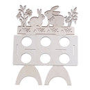 Happy Easter Decoration rabbit Egg Shelves Stand Rack Easter Egg Hold_