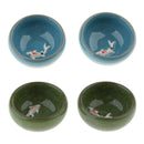 2pcs Reptile Food Water Dish Worm Bowl Ceramic Mealworm Feed Feeder Random