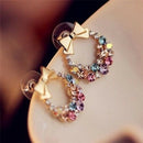 1pair Fashion Women Lady Elegant Crystal Rhinestone Ear Stud Earrings JewelryY3C